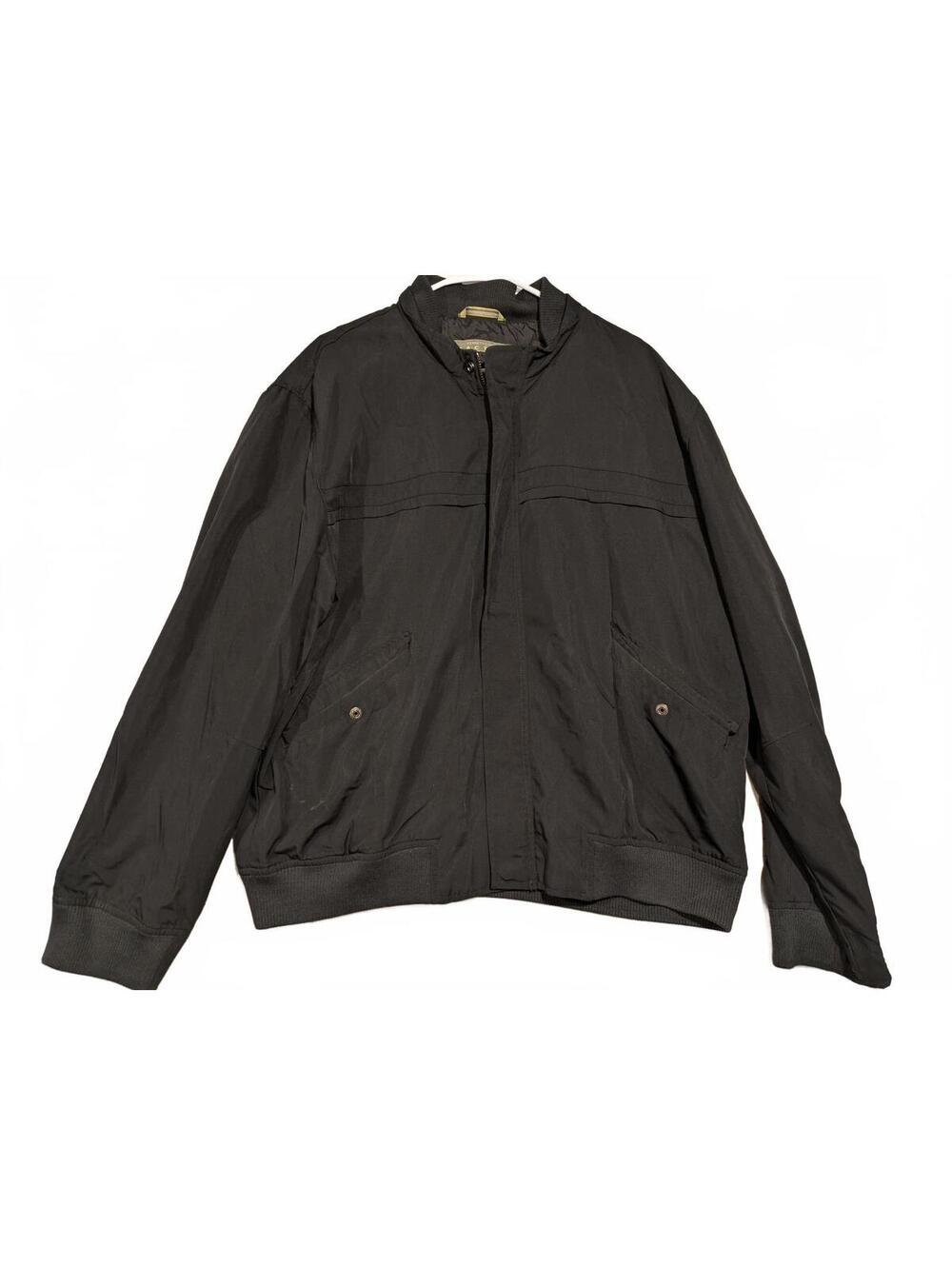 Kenneth Cole Reaction Men's Black Windbreaker Jacket Vented - Size XXL